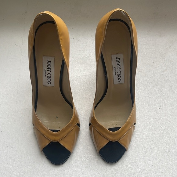 Jimmy Choo peep toe block heels - Picture 5 of 11